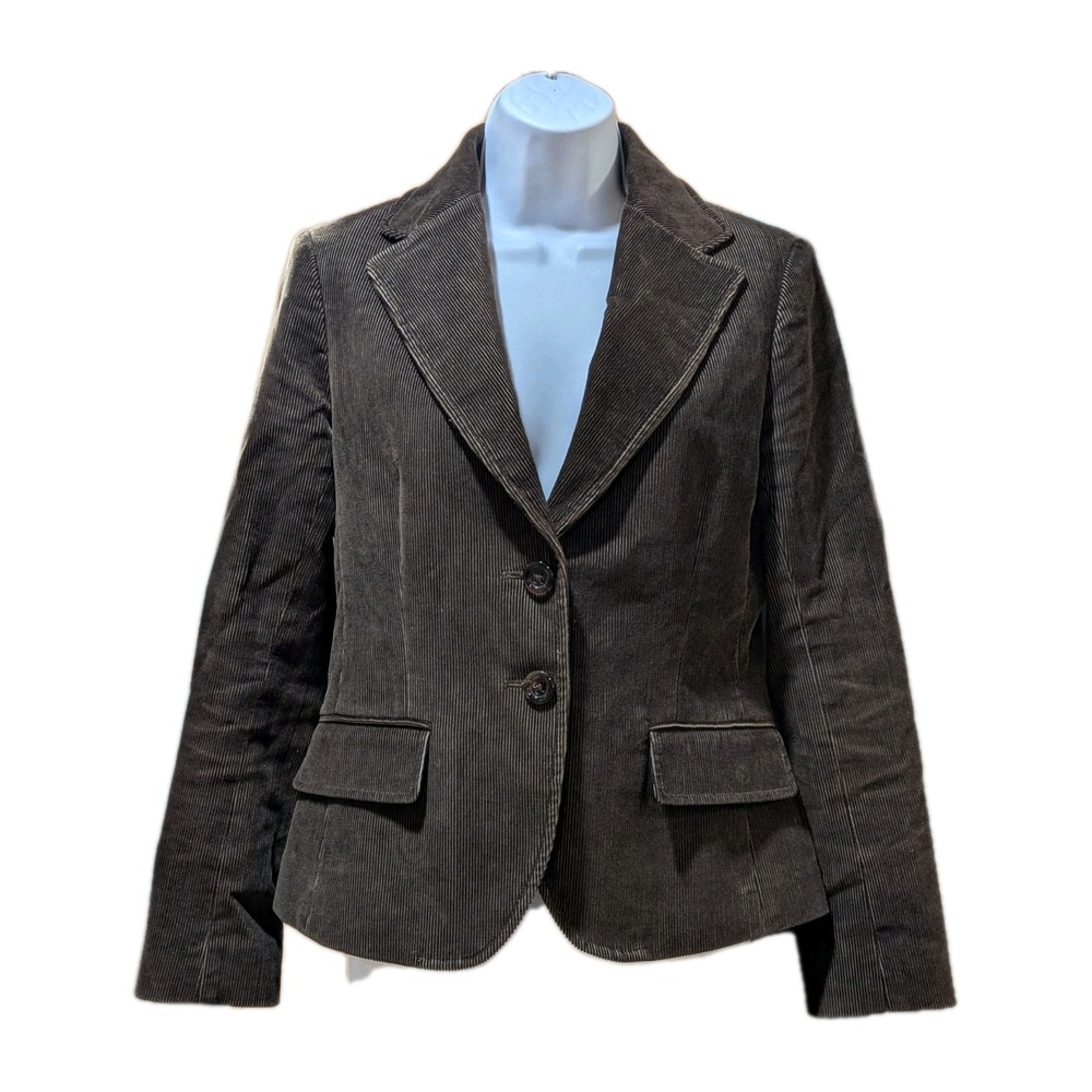 VIneyard Vines Blazer Women Brown Corduroy‎ Jacket Outdoor Preppy Lined Small